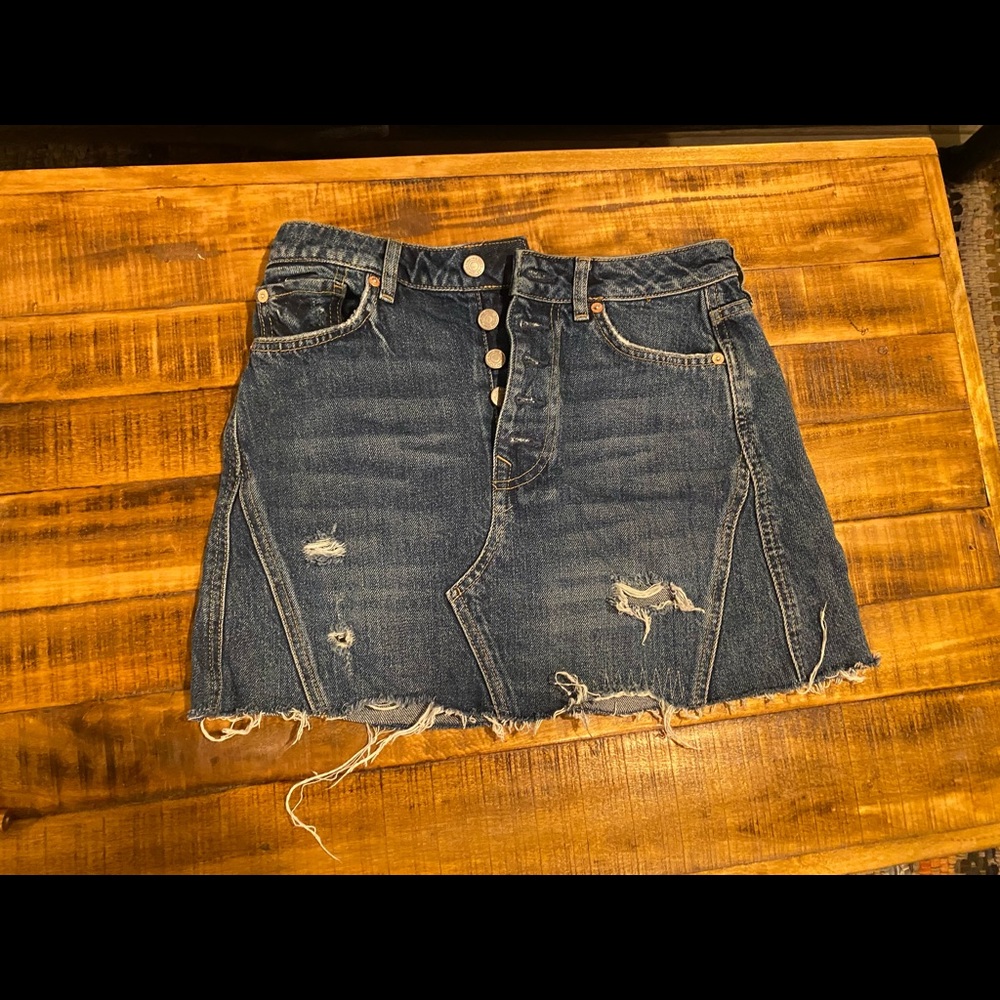 Free people denim skirt - Picture 2 of 3